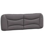 vidaXL Cadre de lit sans matelas gris 160x200 cm similicuir