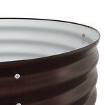 vidaXL Jardinière surélevée Marron 240 x 80 x 81 cm Acier