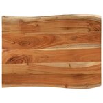 vidaXL Dessus de table 80x60x3 8 cm rectangulaire bois massif d'acacia