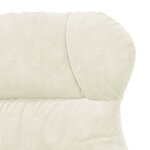 vidaXL Fauteuil relaxant Crème 69 x 74 x 93 cm Velours