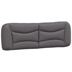 vidaXL Coussin de tête de lit Hvar gris 160 cm similicuir