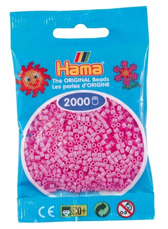 2 000 perles mini (petites perles Ø2 5 mm) rose pastel