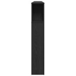 vidaXL Cabinet de Tête de Lit Chêne noir 180 x 18.5 x 102.5 cm