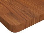 vidaXL Dessus de table carré Marron foncé 40x40x4 cm Bois chêne traité