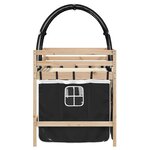 vidaXL Lit mezzanine enfants avec tunnel sans matelas 90x200 cm