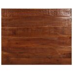 vidaXL Dessus de table 100x80x2 5cm rectangulaire bois massif récupéré