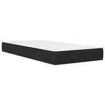 vidaXL Cadre de lit avec matelas Noir 80 x 200 cm Velours