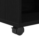 vidaXL Meuble de rangement avec roue Chêne noir 46 x 36 x 59 cm