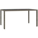 vidaXL Ensemble à manger de jardin 5 Pièces coussins gris résine tressée