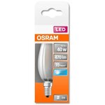 Osram ampoule led flamme verre dépoli 4w=40 e14 froid