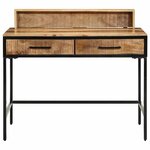 vidaXL Table console Marron 100 x 55 x 75 cm Bois de manguier massif