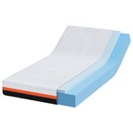 vidaXL Matelas Blanc et Gris 90 x 190 cm Mousse à mémoire de gel
