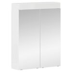 vidaXL Ensemble de mobilier de salle de bain TULUM Blanc brillant