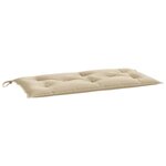 vidaXL Coussins de banc de jardin 2 Pièces beige 100x50x7 cm tissu Oxford