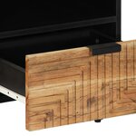 Table basse vidaXL 80x54x40 cm en bois massif d'acacia