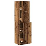 vidaXL Armoire d'apothicaire vieux bois 40x41x174 5 cm bois ingénierie