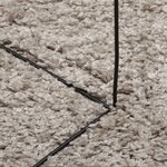 vidaXL Tapis shaggy PAMPLONA poils longs moderne beige 120x170 cm