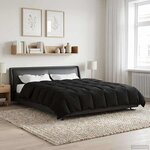 vidaXL Duvet complet toute l'année 260 x 220 cm 4 saisons Noir