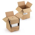 Caisse carton brune d'expédition pour carton de 6 bouteilles (lot de 20)