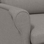 vidaXL fauteuil Taupe 76 x 94 x 102 cm tissu