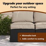 vidaXL Coussin pour assise de palette Taupe 80 x 80 x 12 cm