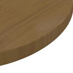 vidaXL Dessus de table Marron Ø60x2 5 cm Bois de pin massif
