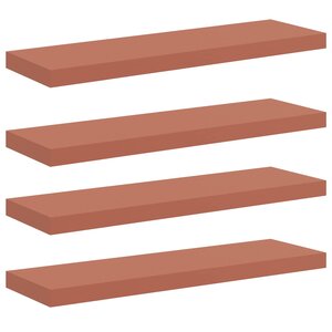 vidaXL Étagère Murale 4 Pièces Rouge 90 x 23 5 x 4 cm Bois d'ingénierie