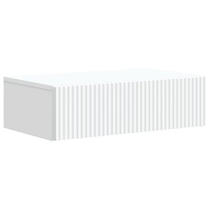 vidaXL Table d'appoint murale Blanc 59 x 34 5 x 17 cm