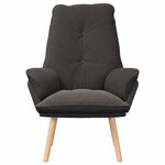 vidaXL Fauteuil relaxant Gris foncé 69 x 74 x 93 cm tissu