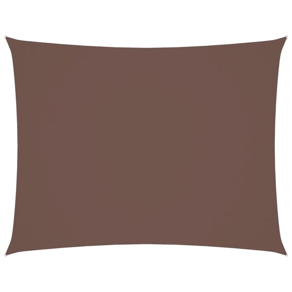 vidaXL Voile de parasol tissu oxford rectangulaire 5x7 m marron