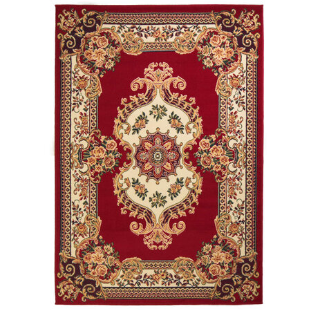 Vidaxl tapis oriental 80x150 cm rouge / beige