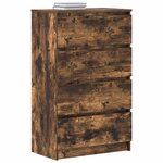 vidaXL Buffet Chêne fumé 60x35x98 5 cm Bois d'ingénierie