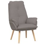 vidaXL Fauteuil relaxant Taupe 69 x 74 x 93 cm tissu