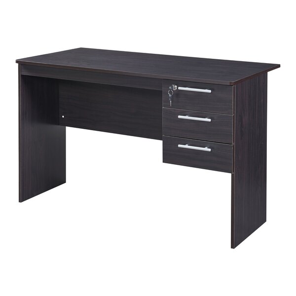 Bureau table poste de travail informatique 120 x 59 x 75 cm noir 03_0009064