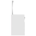 vidaXL Coiffeuse avec miroir blanc 90x50x132 5 cm bois d'ingénierie