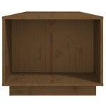 vidaXL Table basse Marron miel 110x50x40 cm Bois massif de pin