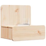 vidaXL Table de chevet Marron 44 x 32 5 x 40 cm Bois massif en pin