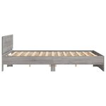 vidaXL Cadre de lit sans matelas sonoma gris 160x200 cm