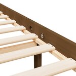 vidaXL Lit pour personne âgée marron miel 200x200cm bois de pin massif