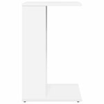vidaXL Table d'appoint Blanc 40 x 38 x 62 5 cm Bois d'ingénierie