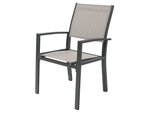 Fauteuil jardin Alu/Textilène "Tropic" - Phoenix - Taupe - Lot de 2