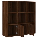 vidaXL Armoire à livres Chêne marron 98x30x98 cm