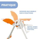 CHICCO Chaise Haute Polly 2 - 4 Roues fancy chicken