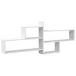 vidaXL Étagère murale blanc 167 5x18x68 cm bois d'ingénierie