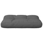 vidaXL Coussin de palette anthracite 60x40x12 cm tissu