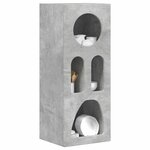 vidaXL Buffet Gris béton 40 x 35 x 100.5 cm Bois d'ingénierie