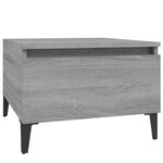 vidaXL Tables d'appoint 2 Pièces Sonoma gris 50x46x35 cm Bois ingénierie