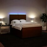 vidaXL Sommier à lattes de lit avec matelas Rose 160x200 cm Velours