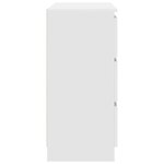 vidaXL Buffet blanc 80x35x76 cm bois d’ingénierie