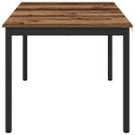 vidaXL Table de salle à manger / Table de repas MÉTAL